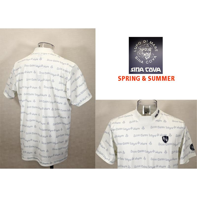 ★２０２５ 春夏　新作・３０%OFF・ シナコバ【*001*】モックネック半袖Tシャツ＜Lサイズ・LLサイズ＞-ef170・ef171 | SINA COVA | 01