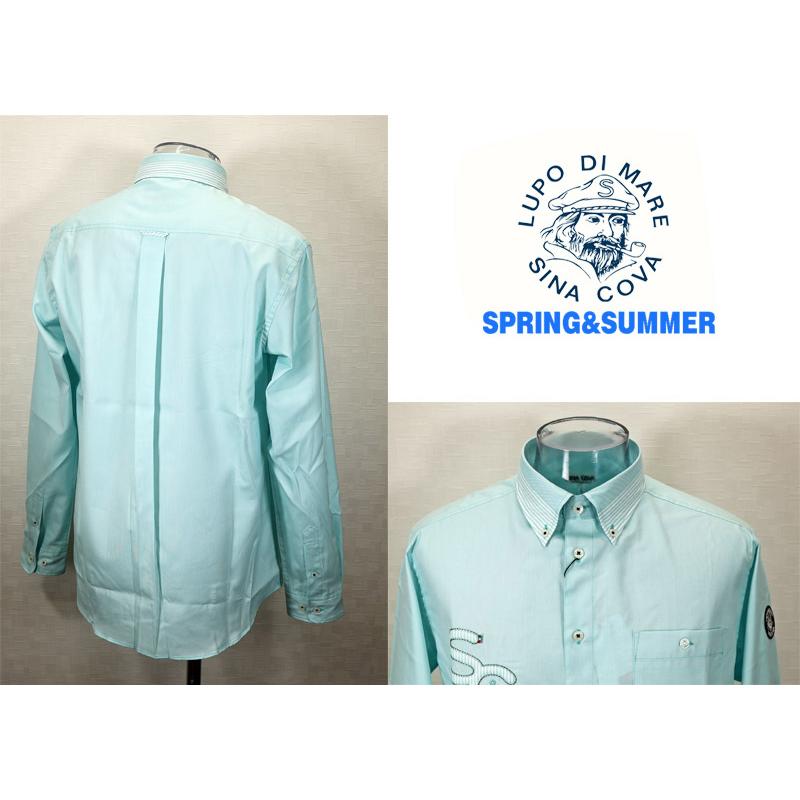 ★シナコバ 【*001*】＜30%OFF＞2025・春夏・長袖ボタンダウンシャツ＜Mサイズ・Lサイズ・LLサイズ＞-ef259・ef260・ef261 | SINA COVA | 01