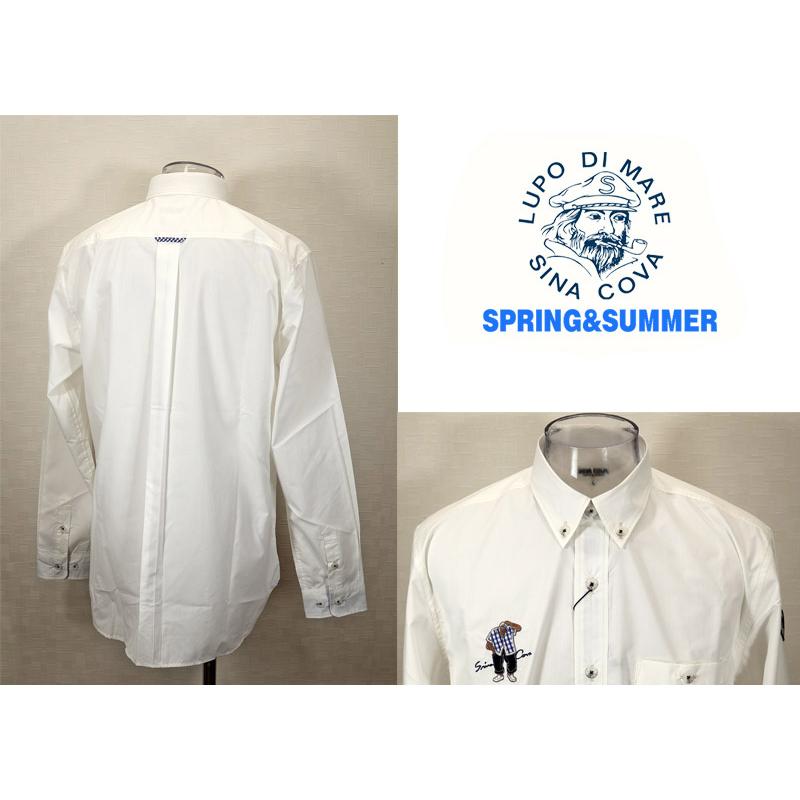 ★シナコバ 【*001*】＜30%OFF＞2025・春夏・長袖ボタンダウンシャツ＜Mサイズ・Lサイズ・LLサイズ＞-ef262・ef263・ef264 | SINA COVA | 01