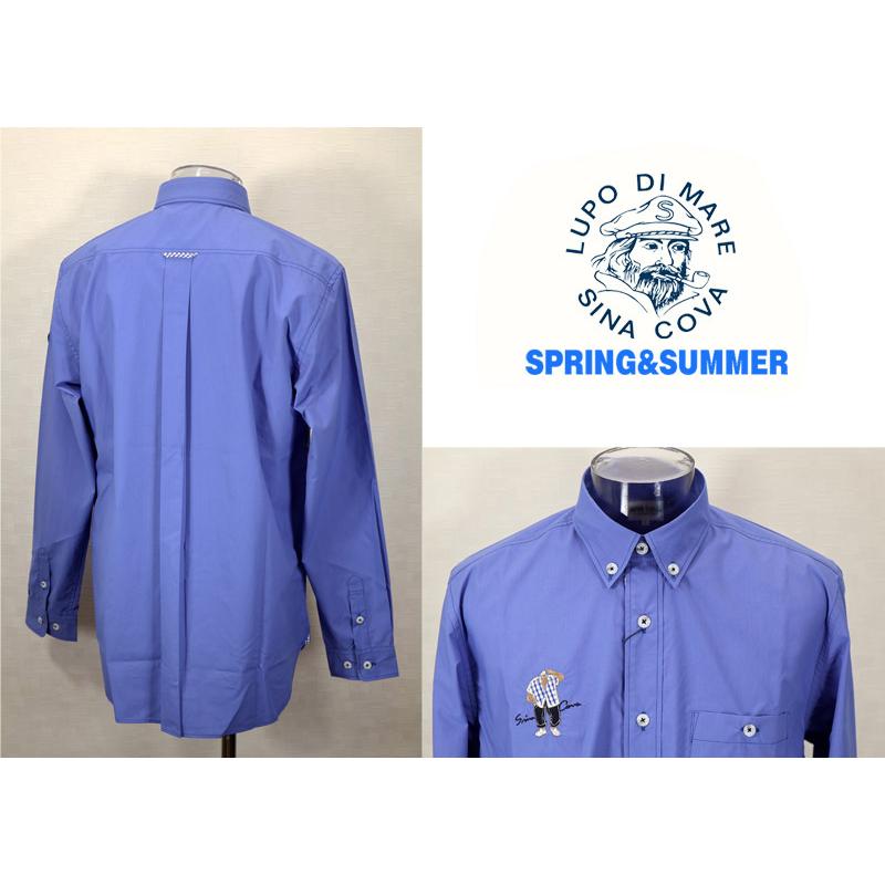 ★シナコバ 【*001*】＜30%OFF＞2025・春夏・長袖ボタンダウンシャツ＜Mサイズ・Lサイズ・LLサイズ＞-ef265・ef266・ef267 | SINA COVA | 01