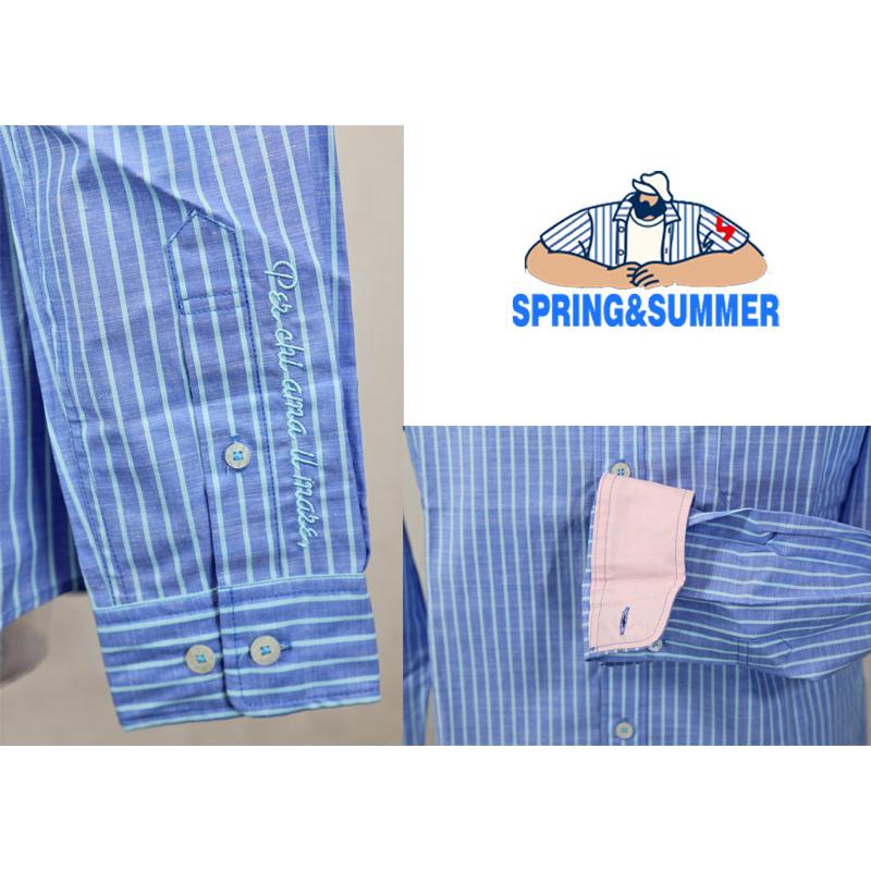 ★シナコバ 【*001*】＜30%OFF＞2025・春夏・長袖ボタンダウンシャツ＜Mサイズ・Lサイズ・LLサイズ＞-ef271・ef272・ef273 | SINA COVA | 04