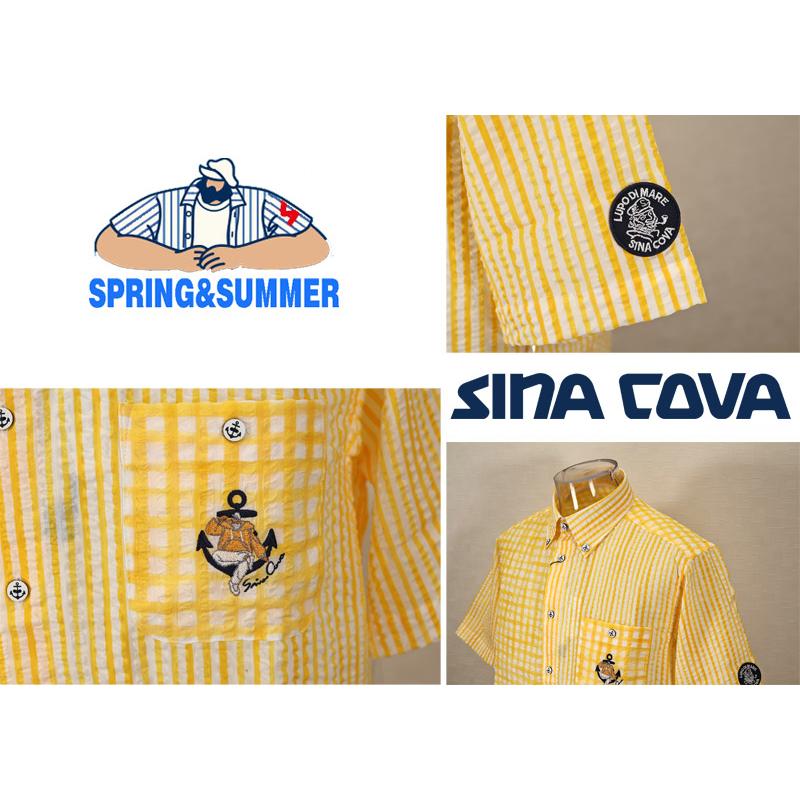 ★２０２５ 春夏　３０%OFF・ シナコバ【*001*】半袖ボタンダウンシャツ＜Mサイズ・Lサイズ・LLサイズ＞-ef321・ef322・ef323 | SINA COVA | 02