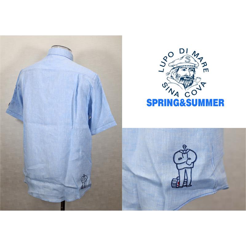 ★２０２５ 春夏　３０%OFF・ 半袖リネン【麻100％】・レギュラーシャツ＜Mサイズ・Lサイズ・LLサイズ＞-ef327・ef328・ef329 | SINA COVA | 01