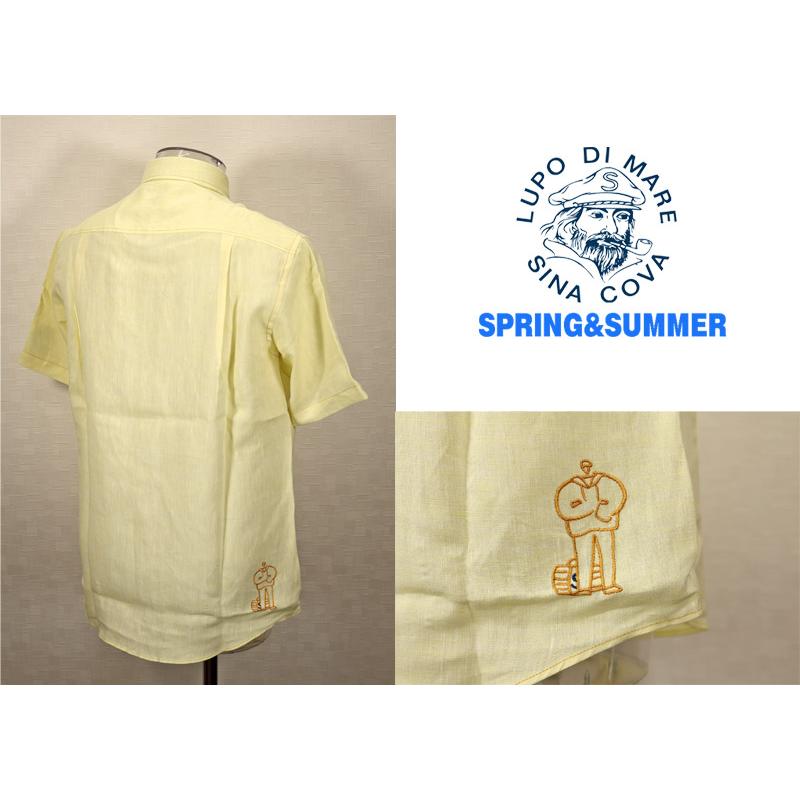 ★２０２５ 春夏　３０%OFF・ 半袖リネン【麻100％】・レギュラーシャツ＜Mサイズ・Lサイズ・LLサイズ＞-ef331・ef332・ef333 | SINA COVA | 01