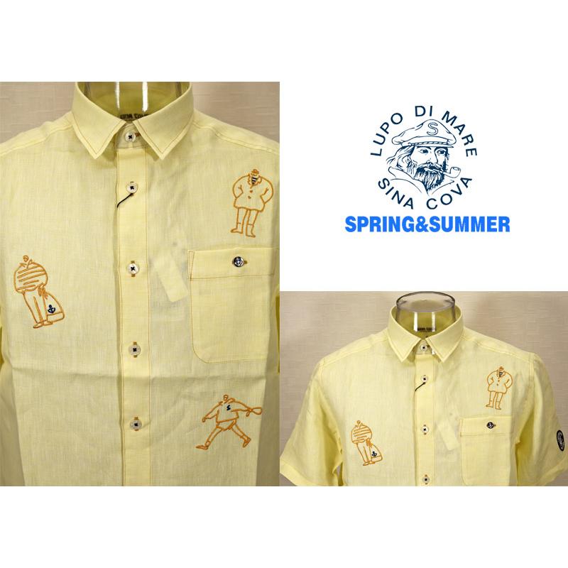 ★２０２５ 春夏　３０%OFF・ 半袖リネン【麻100％】・レギュラーシャツ＜Mサイズ・Lサイズ・LLサイズ＞-ef331・ef332・ef333 | SINA COVA | 02