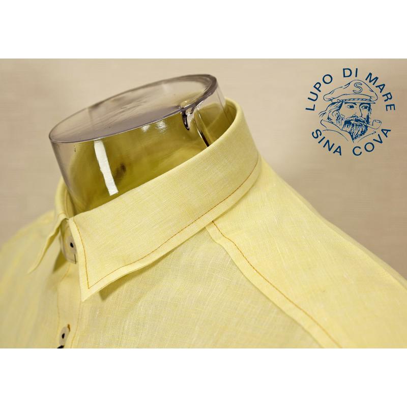 ★２０２５ 春夏　３０%OFF・ 半袖リネン【麻100％】・レギュラーシャツ＜Mサイズ・Lサイズ・LLサイズ＞-ef331・ef332・ef333 | SINA COVA | 04