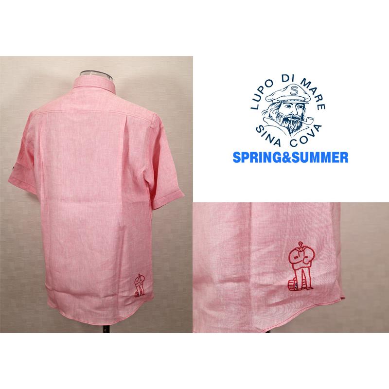 ★２０２５ 春夏　３０%OFF・ 半袖リネン【麻100％】・レギュラーシャツ＜Mサイズ・Lサイズ・LLサイズ＞-ef334・ef335・ef336 | SINA COVA | 01