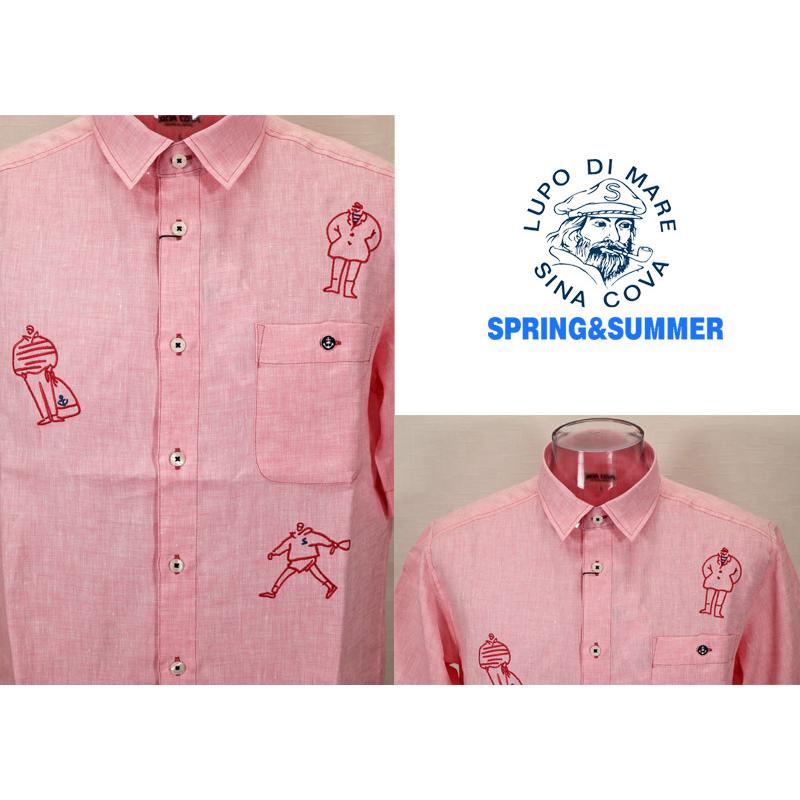 ★２０２５ 春夏　３０%OFF・ 半袖リネン【麻100％】・レギュラーシャツ＜Mサイズ・Lサイズ・LLサイズ＞-ef334・ef335・ef336 | SINA COVA | 02