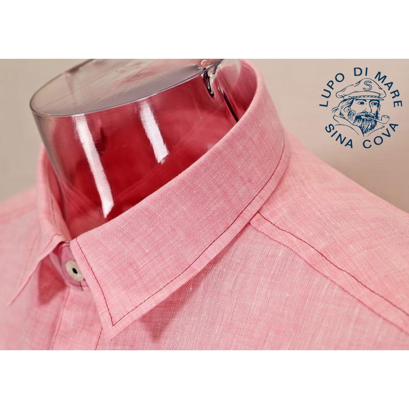 ★２０２５ 春夏　３０%OFF・ 半袖リネン【麻100％】・レギュラーシャツ＜Mサイズ・Lサイズ・LLサイズ＞-ef334・ef335・ef336 | SINA COVA | 04