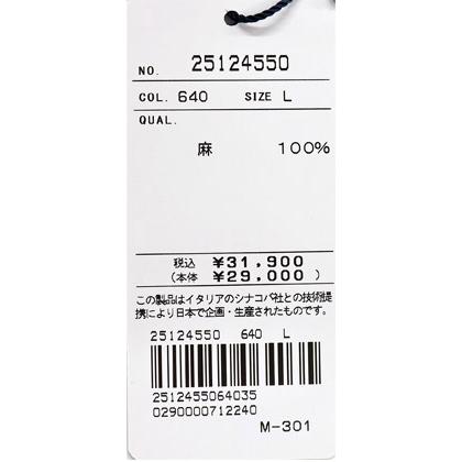 ★２０２５ 春夏　３０%OFF・ 半袖リネン【麻100％】・レギュラーシャツ＜Mサイズ・Lサイズ・LLサイズ＞-ef334・ef335・ef336 | SINA COVA | 06