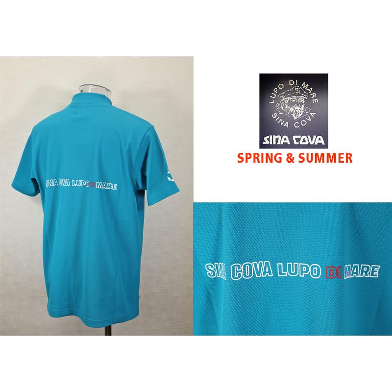 ★２０２５ 春夏　新作・３０%OFF・ シナコバ【*001*】ハイネックＴシャツ（バックプリント）＜Lサイズ・LLサイズ＞-ef86・ef87 | SINA COVA | 01