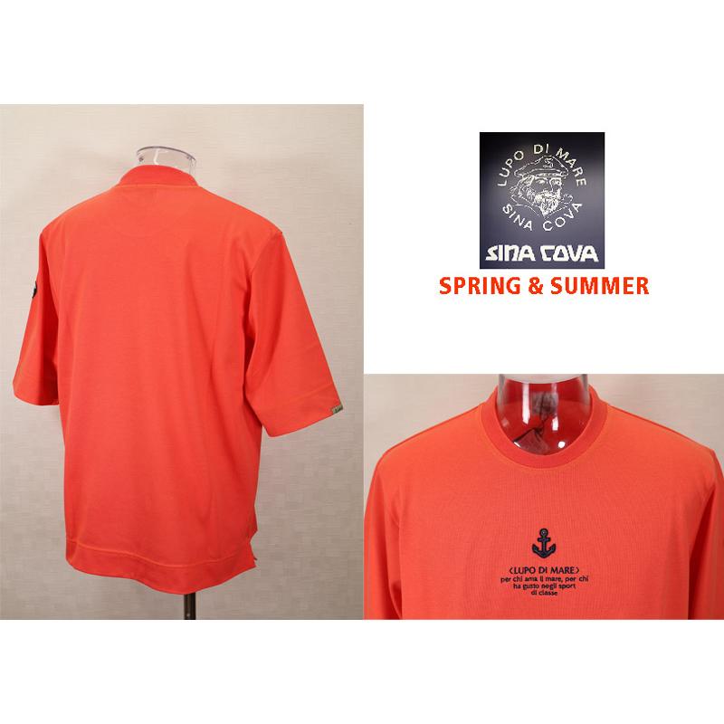 ★２０２５ 春夏・40％OFF【gs1】 シナコバ【*001*】五分袖Ｔシャツ＜Mサイズ・Lサイズ・LLサイズ＞-ef092・ef93・ef094 | SINA COVA | 01