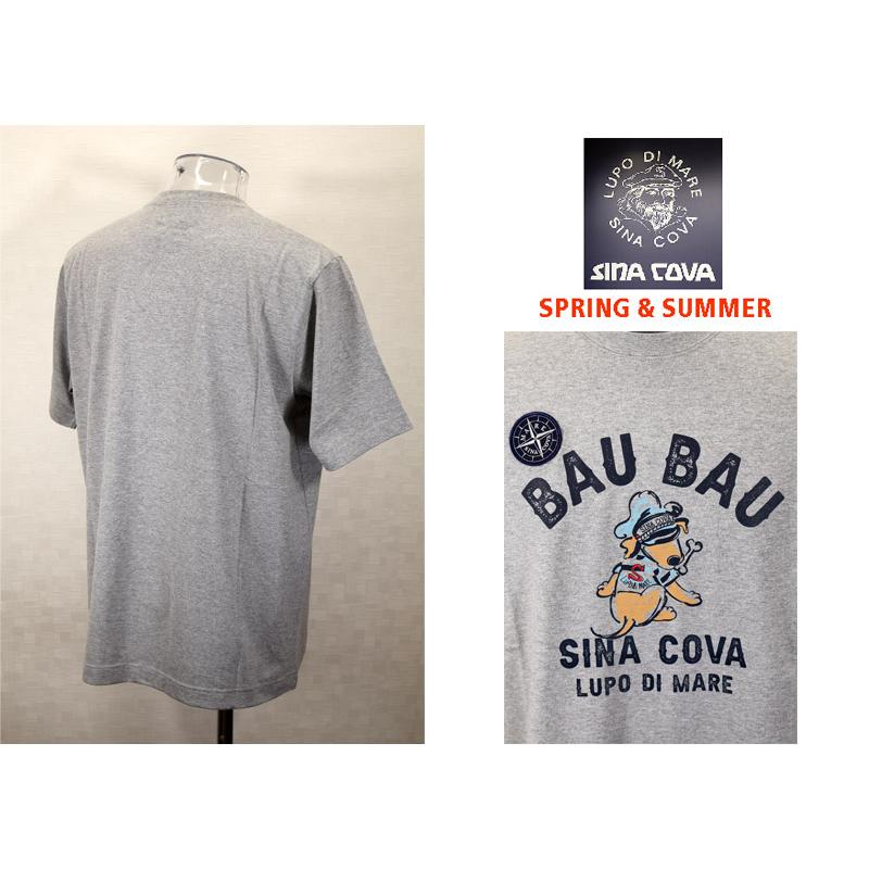 ★２０２５ 春夏　新作・３０%OFF・ シナコバ【*001*】半袖Ｔシャツ（BAU,BAU.）＜Lサイズ・LLサイズ＞-ef96・ef97 | SINA COVA | 01