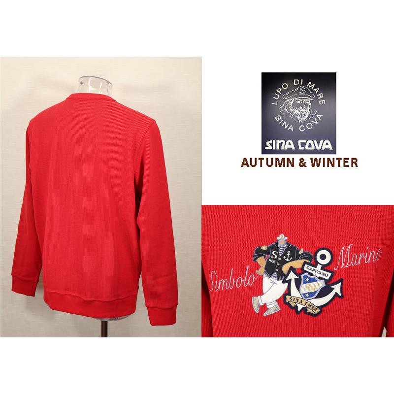 ★２０２５ 秋冬 新作 シナコバ【*001*】３０%OFF・クルーネックプルオーバートレーナー＜Mサイズ・Lサイズ・LLサイズ＞-eg160 | SINA COVA | 01