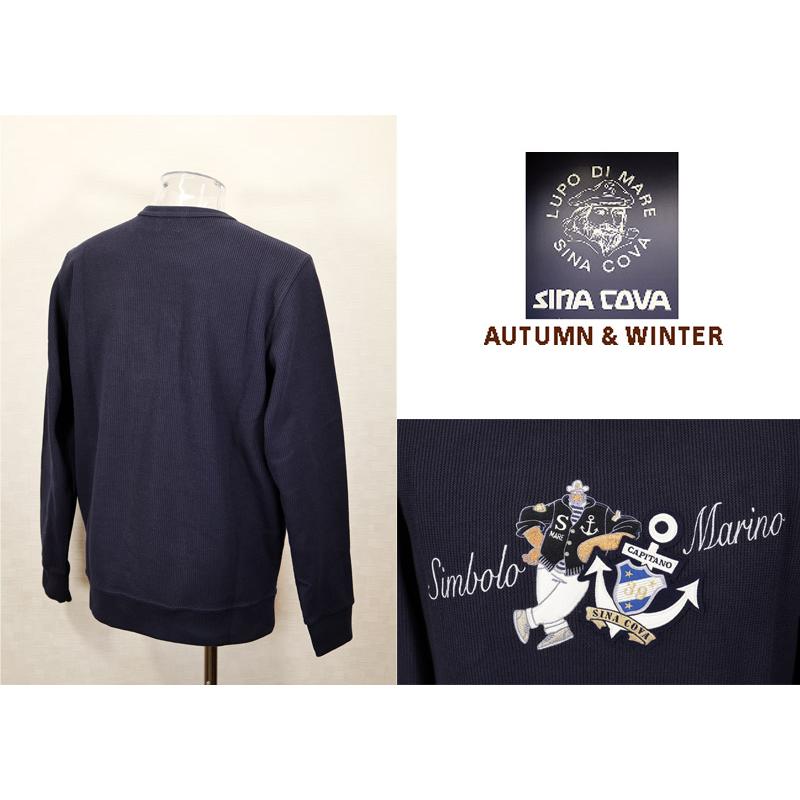★２０２５ 秋冬 新作 シナコバ【*001*】３０%OFF・クルーネックプルオーバートレーナー＜Mサイズ・Lサイズ・LLサイズ＞-eg163 | SINA COVA | 01
