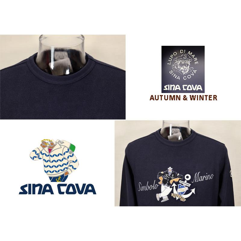 ★２０２５ 秋冬 新作 シナコバ【*001*】３０%OFF・クルーネックプルオーバートレーナー＜Mサイズ・Lサイズ・LLサイズ＞-eg163 | SINA COVA | 03