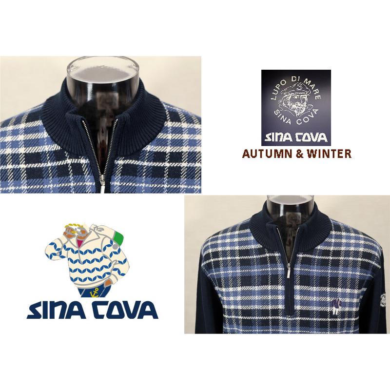 ★２０２５ 秋冬  シナコバ【*001*】【ebee】３０%OFF・ジップアップセーター＜Mサイズ・Lサイズ・LLサイズ＞eg178 | SINA COVA | 03