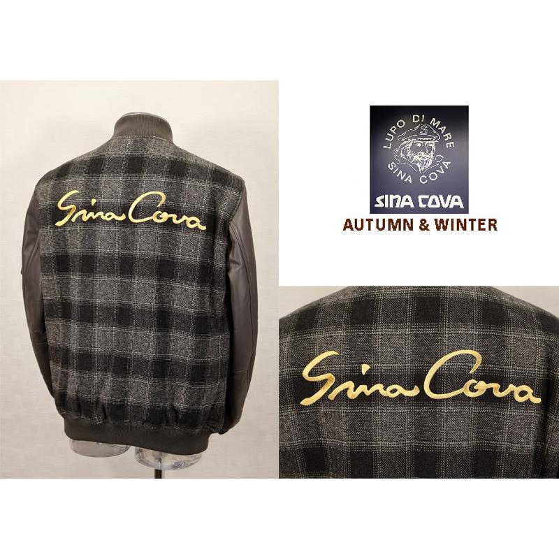 美品 希少カラー SINA COVA ボンバージャケット ラムレザージャケット SINA COVA（シナコバ） ☆2025 秋冬 新作 シナコバ【*001