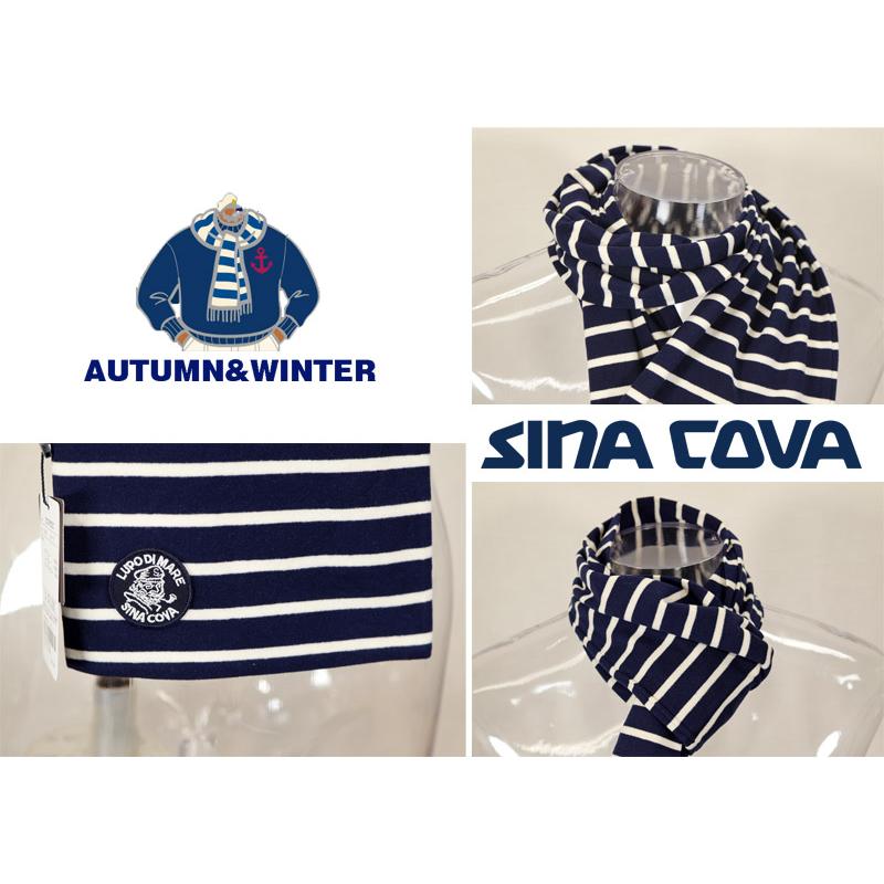 ★２０２５ 秋冬 新作 シナコバ【*001*】ボーダー柄マフラー-eg205 | SINA COVA | 02