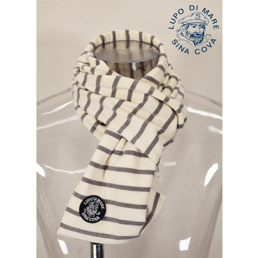 ★２０２５ 秋冬 新作 シナコバ【*001*】ボーダー柄マフラー-eg206 | SINA COVA | 01