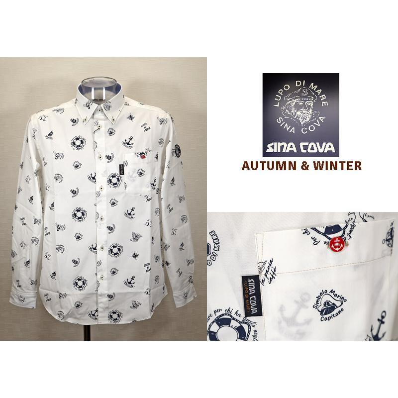 ★ シナコバ【*001*】【ebee】３０%OFF・秋冬・長袖ボタンダウンシャツ＜Mサイズ・Lサイズ・LLサイズ＞-eg207・eg208・eg209 | SINA COVA | 01