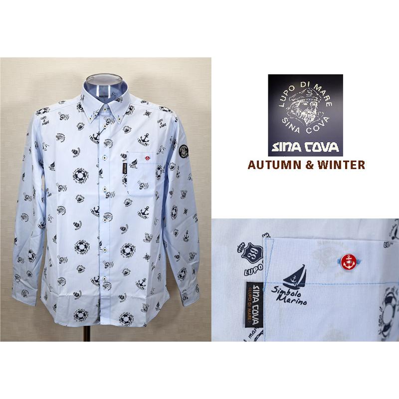 ★ シナコバ【*001*】【ebee】３０%OFF・秋冬・長袖ボタンダウンシャツ＜Mサイズ・Lサイズ・LLサイズ＞-eg210・eg211・eg212 | SINA COVA | 01