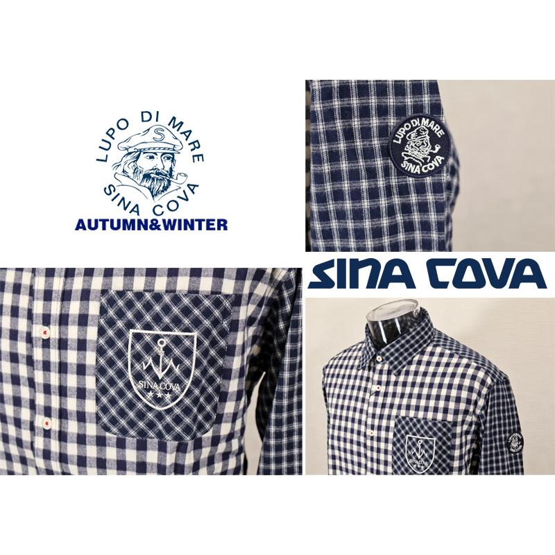 シナコバ ２０２５秋・冬【*001*】＜30%OFF＞長袖クレージーチェックシャツ＜Mサイズ・Lサイズ・LLサイズ＞-eg220・eg221・eg222 | SINA COVA | 02