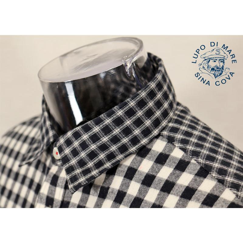 シナコバ ２０２５秋・冬【*001*】＜30%OFF＞長袖クレージーチェックシャツ＜Mサイズ・Lサイズ・LLサイズ＞-eg223・eg224・eg225 | SINA COVA | 04