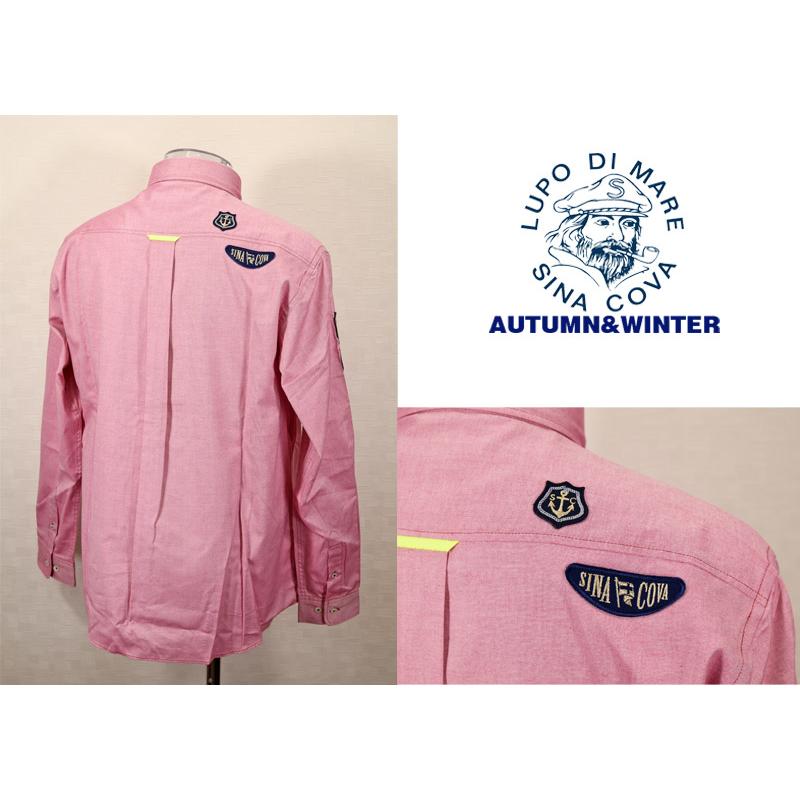 シナコバ ２０２５秋・冬　【*001*】＜30%OFF＞ 長袖ボタンダウンシャツ＜Mサイズ・Lサイズ・LLサイズ＞-eg235・eg236・eg237 | SINA COVA | 01