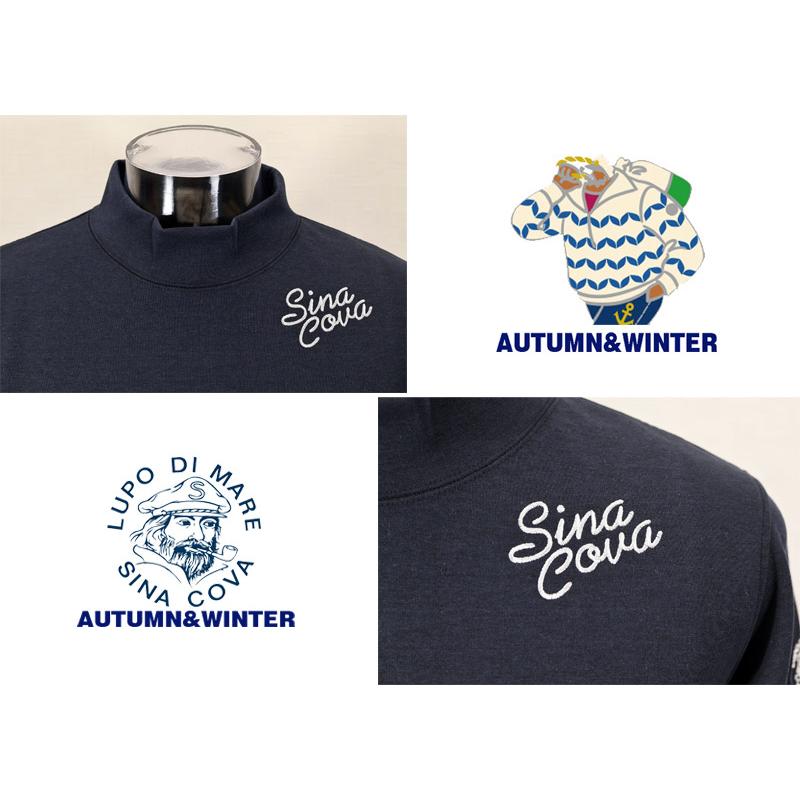 ★シナコバ ２０２５秋・冬 【*001*】＜30%OFF＞モックネックTシャツ【素材少し肉厚】 ＜Mサイズ・Lサイズ・LLサイズ＞-eg259・eg260・eg261 | SINA COVA | 03