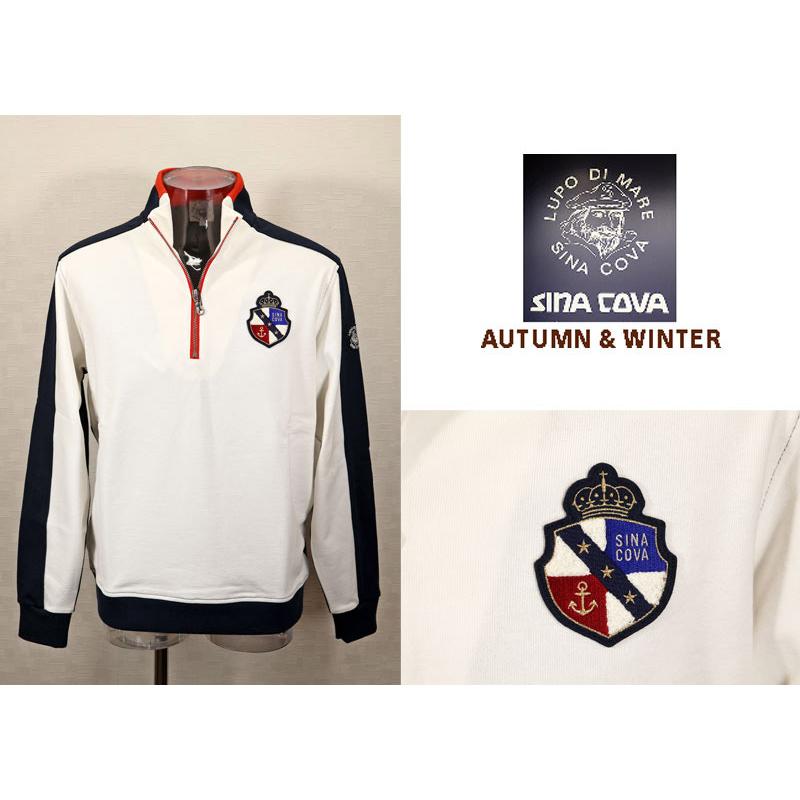 ★２０２５ 秋冬 新作 シナコバ【*001*】３０%OFF・ZIPUPプルオーバー・トレーナー＜Mサイズ・Lサイズ・LLサイズ＞-eg81 | SINA COVA | 01