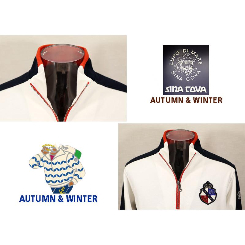 ★２０２５ 秋冬 新作 シナコバ【*001*】３０%OFF・ZIPUPプルオーバー・トレーナー＜Mサイズ・Lサイズ・LLサイズ＞-eg81 | SINA COVA | 04