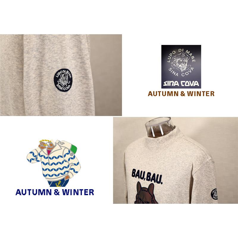 ★２０２５ 秋冬 新作 シナコバ【*001*】３０%OFF・ハイネックプルオーバー暖かい裏起毛（BAU,BAU.）＜Mサイズ・Lサイズ・LLサイズ＞-eg96 | SINA COVA | 02