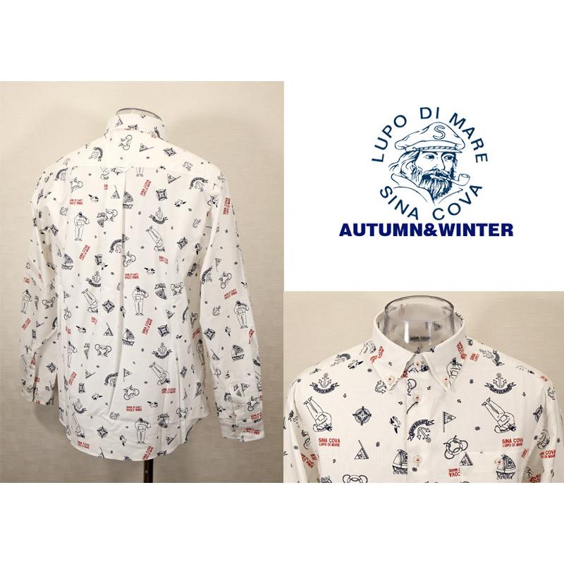 ★シナコバ　【*001*】　２０２６・秋冬・新作 長袖ボタンダウンシャツ＜Mサイズ・Lサイズ・LLサイズ＞-ei4・ei5・ei6 | SINA COVA | 01