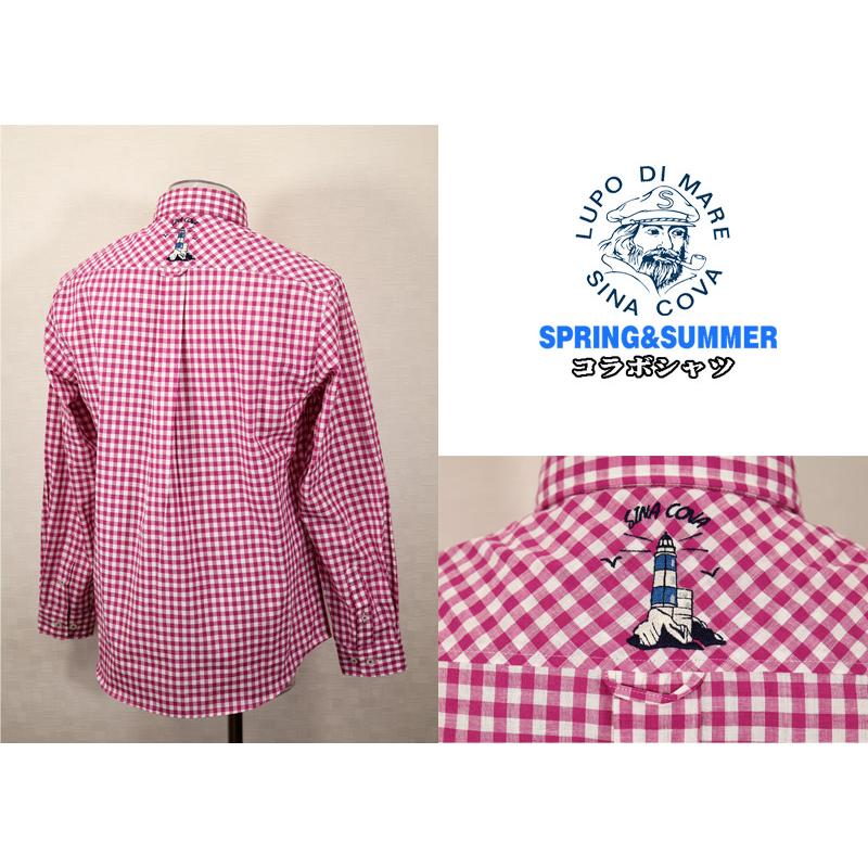 ★シナコバ　【*001*】＜30%OFF＞2026・春夏・長袖コラボ・ボタンダウンシャツ＜Mサイズ・Lサイズ・LLサイズ＞-kg545・kg546・kg547 | SINA COVA | 01