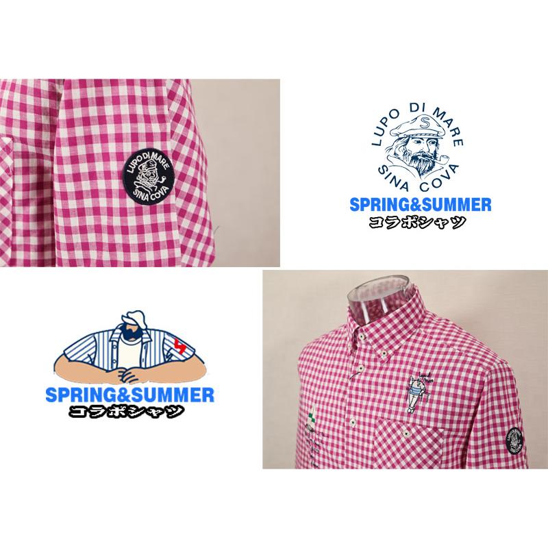 ★シナコバ　【*001*】＜30%OFF＞2026・春夏・長袖コラボ・ボタンダウンシャツ＜Mサイズ・Lサイズ・LLサイズ＞-kg545・kg546・kg547 | SINA COVA | 03