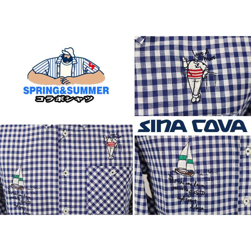 ★シナコバ　【*001*】＜30%OFF＞2026・春夏・長袖コラボ・ボタンダウンシャツ＜キングサイズ＞-kg552 | SINA COVA | 02