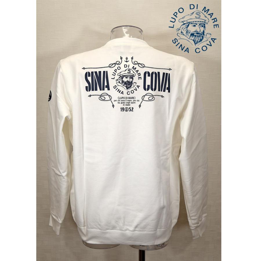 ★シナコバ＜４０％OFF・SINA COVA & Guest-One コラボ　限定品＞秋冬トレーナー＜Mサイズ・Ｌサイズ・ＬＬサイズ＞オフ白-kt165 | SINA COVA