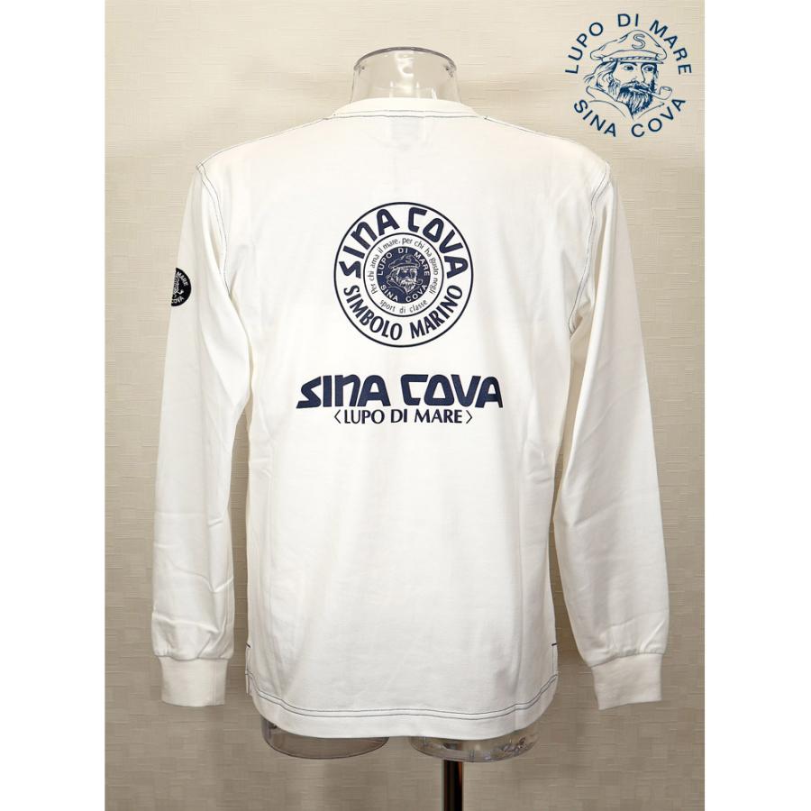 ★シナコバ【*001*】＜４０％OFF・SINA COVA & Guest-One コラボＴシャツ　限定品＞秋冬長袖Ｔシャツ＜キングサイズ＞白-kt206 | SINA COVA