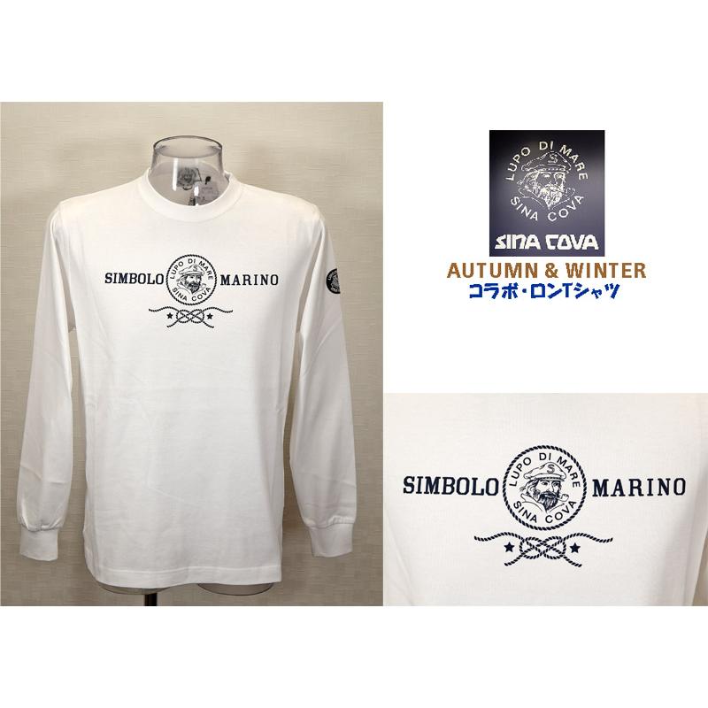 ★シナコバ【*001*】＜２０％ＯＦＦ・SINA COVA & Guest-One コラボＴシャツ　限定品＞秋冬  長袖Ｔシャツ＜Mサイズ・Ｌサイズ・ＬＬサイズ＞白-kt330 | SINA COVA | 02