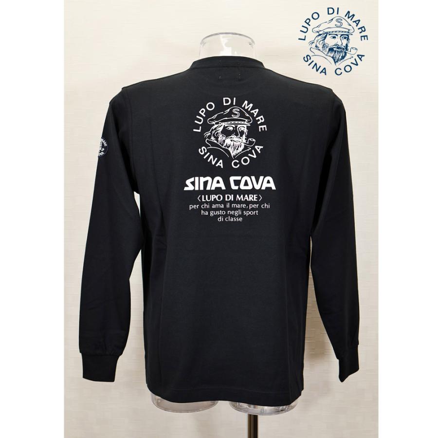★シナコバ【*001*】＜２０％ＯＦＦ・SINA COVA & Guest-One コラボＴシャツ　限定品＞秋冬  長袖Ｔシャツ＜Mサイズ・Ｌサイズ・ＬＬサイズ＞ブラック-kt346 | SINA COVA