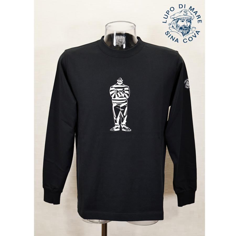 ★シナコバ【*001*】＜２０％ＯＦＦ・SINA COVA & Guest-One コラボＴシャツ　限定品＞秋冬  長袖Ｔシャツ＜Mサイズ・Ｌサイズ・ＬＬサイズ＞ブラック-kt346 | SINA COVA | 01
