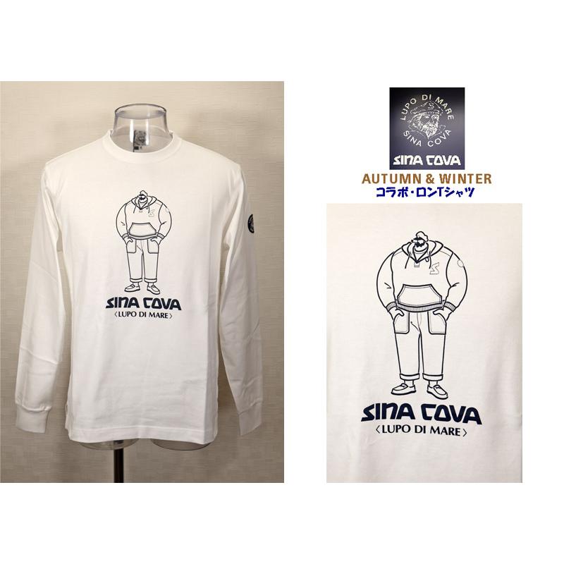 ★シナコバ【*001*】＜2０％ＯＦＦ・SINA COVA & Guest-One コラボＴシャツ　限定品＞秋冬長袖Ｔシャツ＜M・L・LL・サイズ＞kt366 | SINA COVA | 02