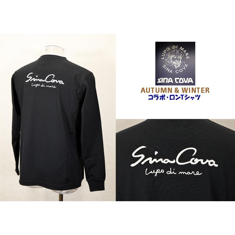 ★シナコバ【*001*】＜2０％ＯＦＦ・SINA COVA & Guest-One コラボＴシャツ　限定品＞秋冬長袖Ｔシャツ＜M・L・LL・サイズ＞kt374 | SINA COVA | 01