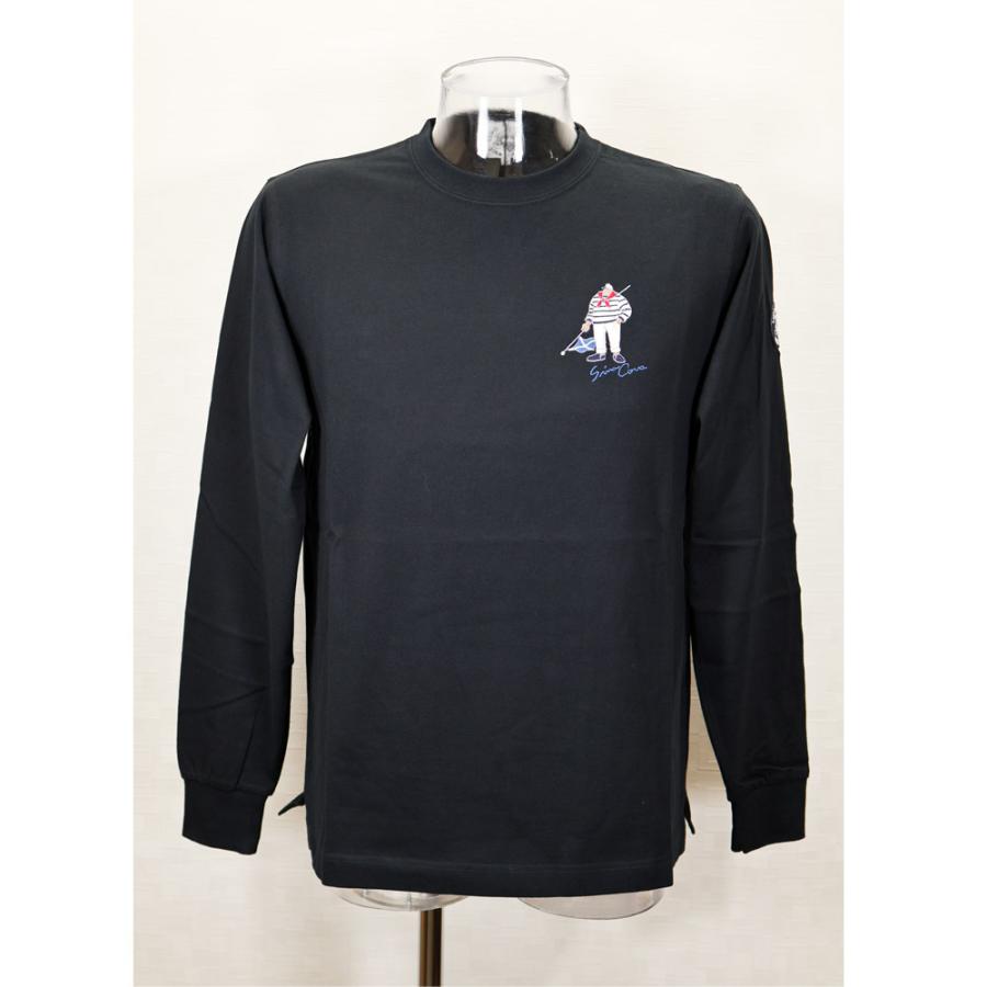 ★シナコバ＜３０％ＯＦＦ・SINA COVA & Guest-One コラボＴシャツ　限定品＞秋冬 長袖Ｔシャツ＜キングサイズ＞黒-kt63