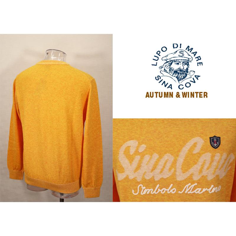 ★シナコバ【*BIG SALE*】50％OFF・秋冬クルーネックセーター＜Mサイズ・Lサイズ・LLサイズ＞イエロー-ky303 | SINA COVA | 01