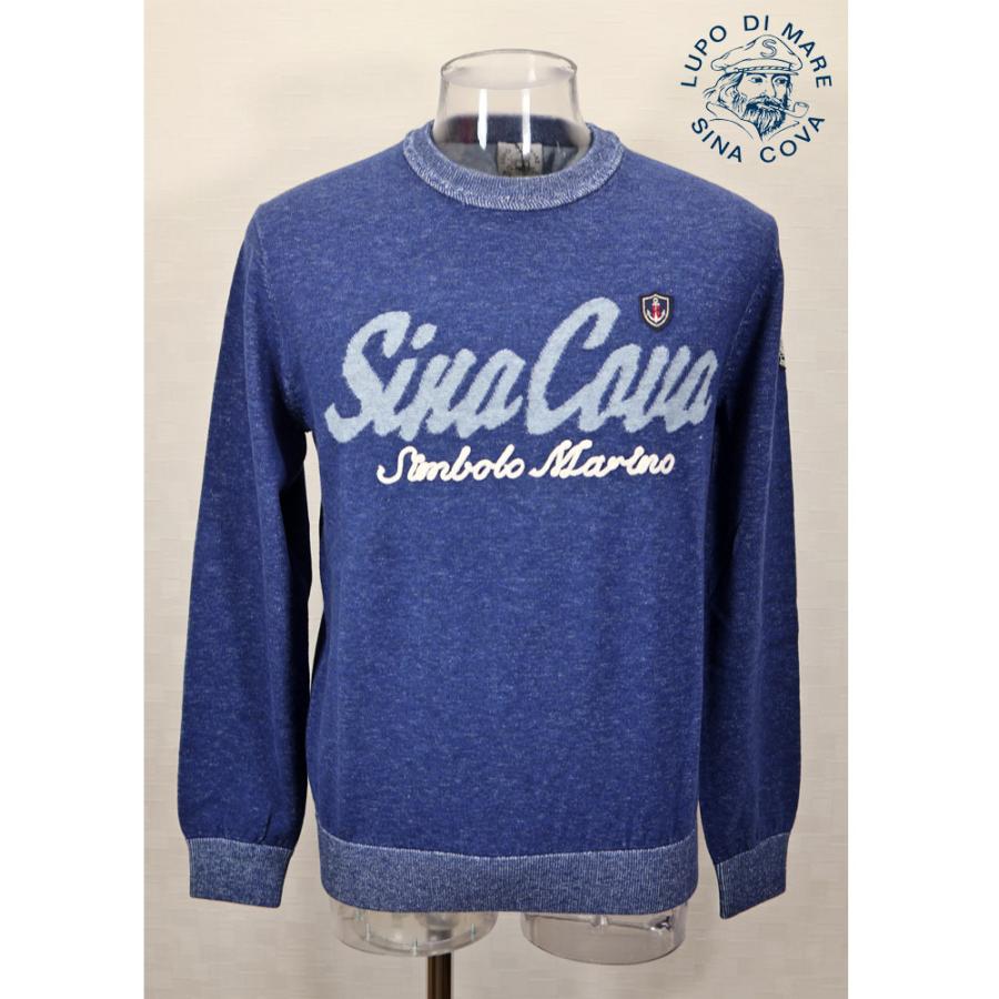 ★シナコバ【*BIG SALE*】50％OFF・秋冬クルーネックセーター＜Mサイズ・Lサイズ・LLサイズ＞ネイビー-ky306 | SINA COVA