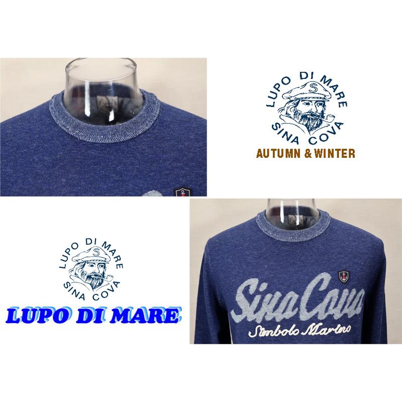 ★シナコバ【*BIG SALE*】50％OFF・秋冬クルーネックセーター＜Mサイズ・Lサイズ・LLサイズ＞ネイビー-ky306 | SINA COVA | 03