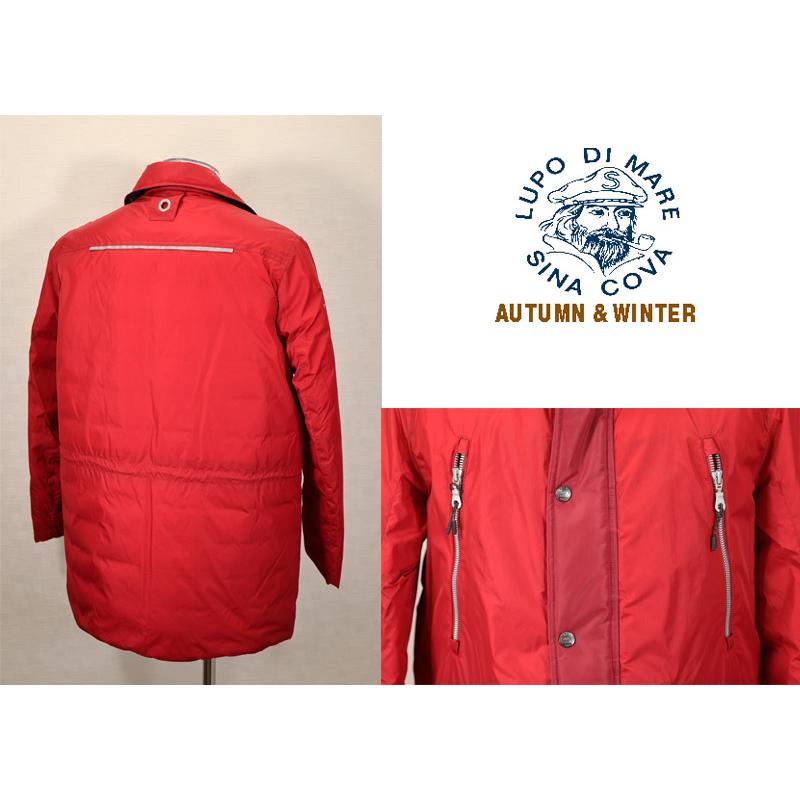 ★シナコバ【*001*】【*BIG SALE*】60％OFF・秋冬クルージングハーフダウンジャケット＜Mサイズ＞ワインレッド-ky321 | SINA COVA | 01