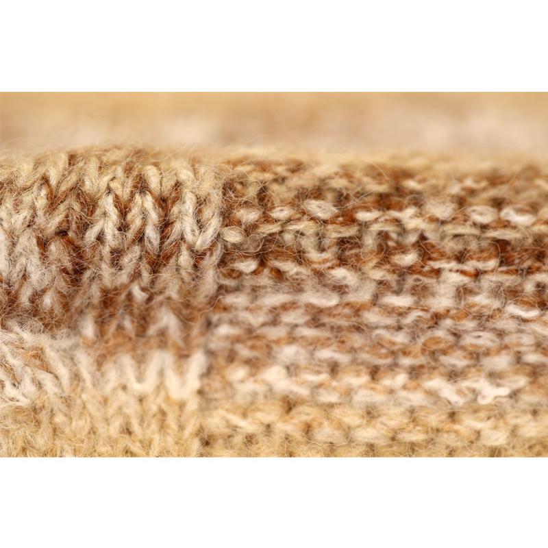 ★２０２４ 秋冬 新作・ミラショーン【*004*】３０%OFF・かすりボーダーケーブル編みクルーネック・セーター＜Lサイズ・LLサイズ＞-mb3 | mila schon | 04